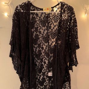 NWT Wishful Park Lace Shirt | Black | Size Medium